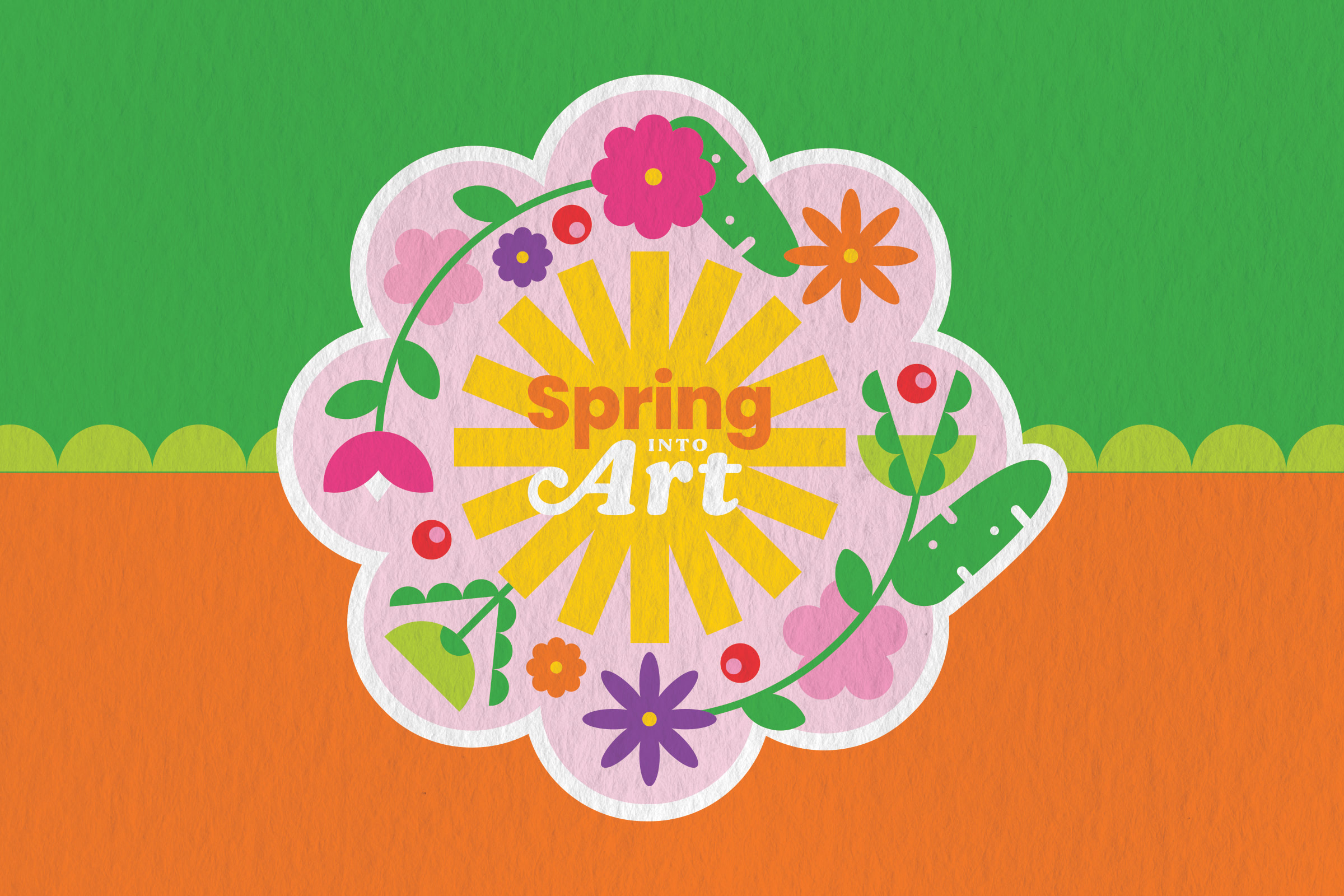 spring into art logo