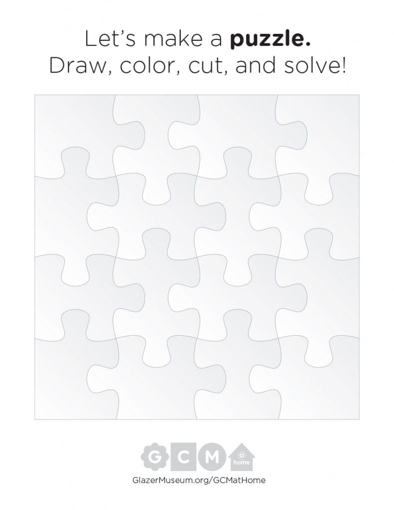 Puzzle Time-Lapse Video & Make Your Own Puzzle Activity Sheet - Glazer