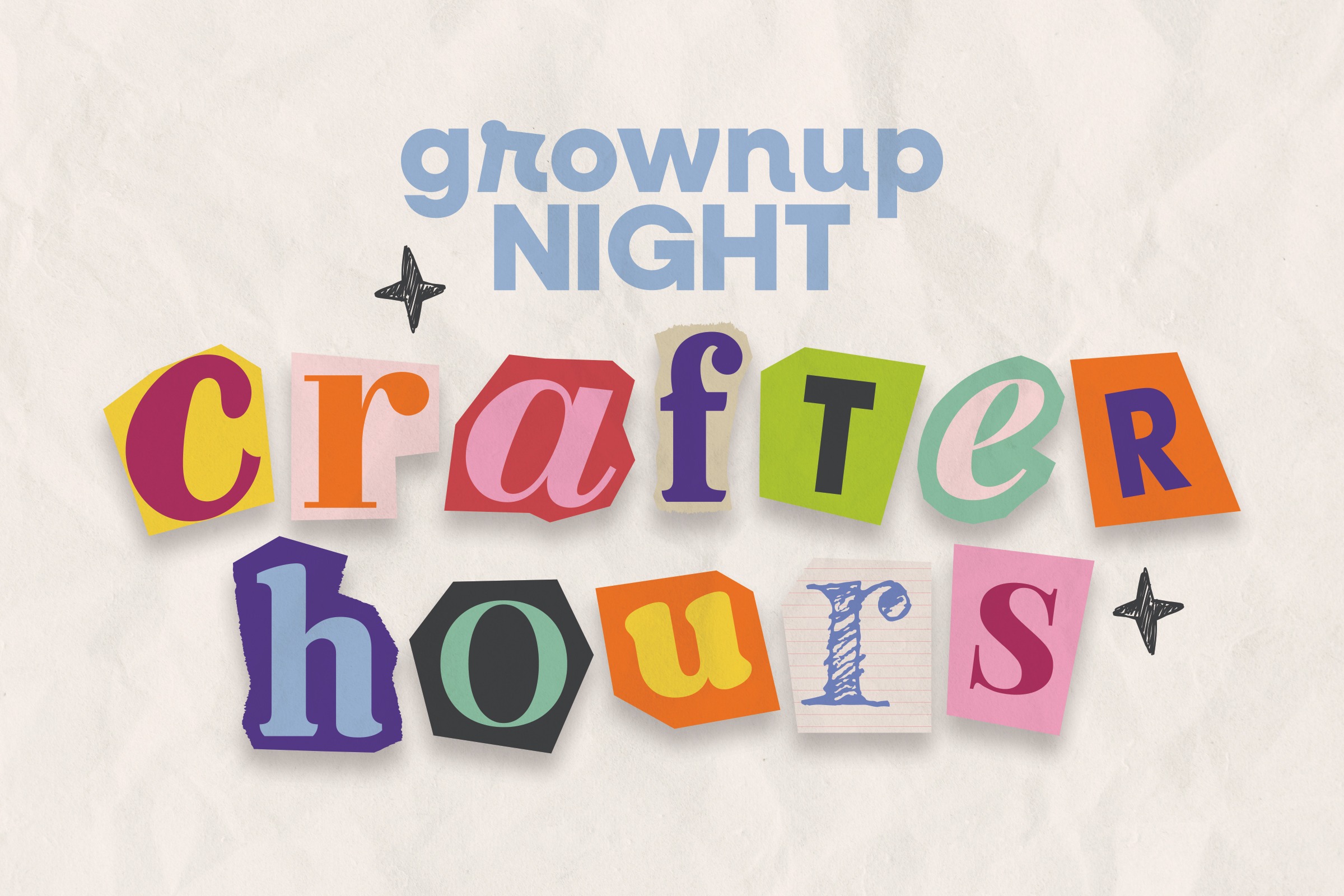 Grown Up Night: Crafter Hours logo